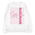 Cute Girls Women Class 2025 Graduation Senior Coquette Bow Unisex Sweatshirt