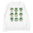 Cute Shamrock Reading Books St Patrick's Day Teacher Reading Unisex Sweatshirt Cute Shamrock Reading Books St Patrick's Day Teacher Reading Unisex Sweatshirt