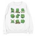 Cute Shamrock Reading St Patricks Day Teacher Book Lovers Unisex Sweatshirt