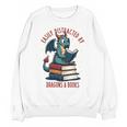 Dark Romance Romantasy Easily Distracted By Dragons & Books Unisex Sweatshirt