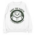 Earth Day 2025 Save Earth It´s Only Planet With Books Reader Unisex Sweatshirt