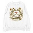 Elder Emo Club Skeleton Hands Heart Nostalgia Premium Tri-Blend Unisex Sweatshirt