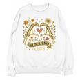 Elder Emo Club Skeleton Hands Heart Nostalgia Unisex Sweatshirt
