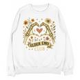 Elder Emo Club Skeleton Hands Heart Nostalgia Unisex Sweatshirt