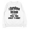 Fifth 5th Grade Graduation Shirt Child Graduate Education Unisex Sweatshirt