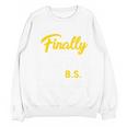 Finally Done With This BS Class Of 2025 College Graduation Premium Tri-Blend Unisex Sweatshirt