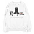 Never Forget Retro Nostalgia Tapes Throwback 80s Premium Tri-Blend Unisex Sweatshirt