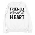 Friendly Introvert At Heart Unisex Sweatshirt Friendly Introvert At Heart Unisex Sweatshirt