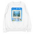 Frutiger Aero Aesthetic Tech Computer Aquarium Tarot Card Raglan Baseball Tee Unisex Sweatshirt