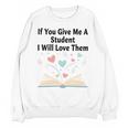 If You Give Me A Student I Will Love Them Book Magic Premium Tri-Blend Unisex Sweatshirt