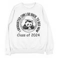 I Graduated Can I Go Back To Bed Now 2024 Graduation Panda Unisex Sweatshirt