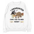 I Graduated Can I Go Back To Bed Sloth Graduation Cap Unisex Sweatshirt