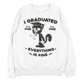 I Graduated Graduate Class 2025 Cat Graduation Unisex Sweatshirt