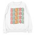 Groovy Senior Graduation Cute Groovy Senior Class Of 2024 Unisex Sweatshirt