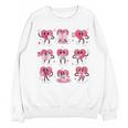 Heart Reading Books Valentine Teacher Boy Girl Book Lover Unisex Sweatshirt