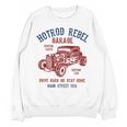 Hotrod Rebel Automotive Nostalgia Old Car Distressed Premium Tri-Blend Unisex Sweatshirt