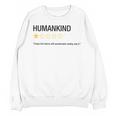 Humankind One Star Introvert People Rating Unisex Sweatshirt Humankind One Star Introvert People Rating Unisex Sweatshirt
