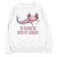 Id Rather Be With My Axolotl Salamander Introvert Unisex Sweatshirt Id Rather Be With My Axolotl Salamander Introvert Unisex Sweatshirt
