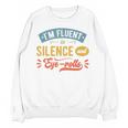 I'm Fluent In Silence And Eye-Rolls Introverts Premium Unisex Sweatshirt