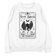 Introvert Apparel Emporium Mothman Tarot Card Antisocial Butterfly Cryptozoologist -Adults Grey Unisex Sweatshirt