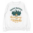 Introvert Camping Social Battery Recharging In The Woods Unisex Sweatshirt Introvert Camping Social Battery Recharging In The Woods Unisex Sweatshirt