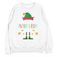 The Introvert Elf Christmas Family Matching Fun Xmas Top Unisex Sweatshirt