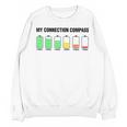 Introvert Low Battery My Connection Compass Unisex Sweatshirt Introvert Low Battery My Connection Compass Unisex Sweatshirt