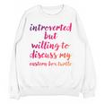 Introverted Willing To Discuss Eastern Box Turtle Introvert Unisex Sweatshirt Introverted Willing To Discuss Eastern Box Turtle Introvert Unisex Sweatshirt