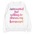 Introverted Willing To Discuss Hovawart Introvert Unisex Sweatshirt