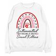 Introverted But Willing To Discuss Serial Killers True Crime Unisex Sweatshirt