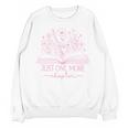 Just One More Chapter Bookish Book Reading Bright Hot Pink Unisex Sweatshirt
