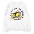 Kids Kindergarten 2018 Nailed It Graduation Unisex Sweatshirt