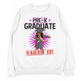 Kids Pre K Graduation Flossing Girl Nailed It Graduate Girls Unisex Sweatshirt