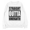 Kids Straight Outta Kindergarten Shirt Boy Girl Graduation Unisex Sweatshirt
