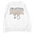 Labor And Delivery Nurse Stethoscope Coquette Bow Graduation Unisex Sweatshirt
