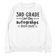 Last Day Of School 3rd Third Grade Sign My Shirt Graduation Unisex Sweatshirt