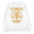 Los Angeles Hotrods Automotive Nostalgia Distressed Premium Tri-Blend Unisex Sweatshirt