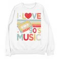 I Love 90's Music Retro Style Nostalgia Cassette 1990s Party Premium Tri-Blend Unisex Sweatshirt