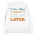 Meteorology Now Minimal Socializing Introvert Vintage Unisex Sweatshirt