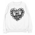 Mixed Tape Emotions Music Lover Nostalgia Quote Premium Tri-Blend Unisex Sweatshirt