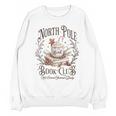 North Pole Readers Club Bookish Xmas Santa Book Reading Unisex Sweatshirt