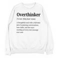 Overthinker Definition Anxiety Introvert Personality Premium Tri-Blend Unisex Sweatshirt
