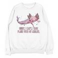 I Have Plans With My Axolotl Salamander Introvert Raglan Baseball Tee Unisex Sweatshirt