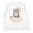 Please Chew Quieter Introvert Christmas Bird Lover Unisex Sweatshirt