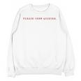 Please Chew Quieter Sarcastic Quote Introvert Minimal Unisex Sweatshirt Please Chew Quieter Sarcastic Quote Introvert Minimal Unisex Sweatshirt