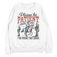 Please Be Patient I'm From The 1900s Cowboy Skeleton Unisex Sweatshirt