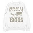 Please Be Patient I'm From The 1900s Vintage Over The Hill Premium Tri-Blend Unisex Sweatshirt