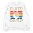 Pluto Never Forget Space Nostalgia Astronomy Humor Premium Tri-Blend Unisex Sweatshirt