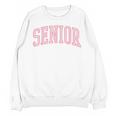 Preppy Varsity Pink Senior Graduation Unisex Sweatshirt
