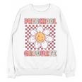 Preschool Graduation Graduate Cute Groovy Last Day Of Pre K Unisex Sweatshirt